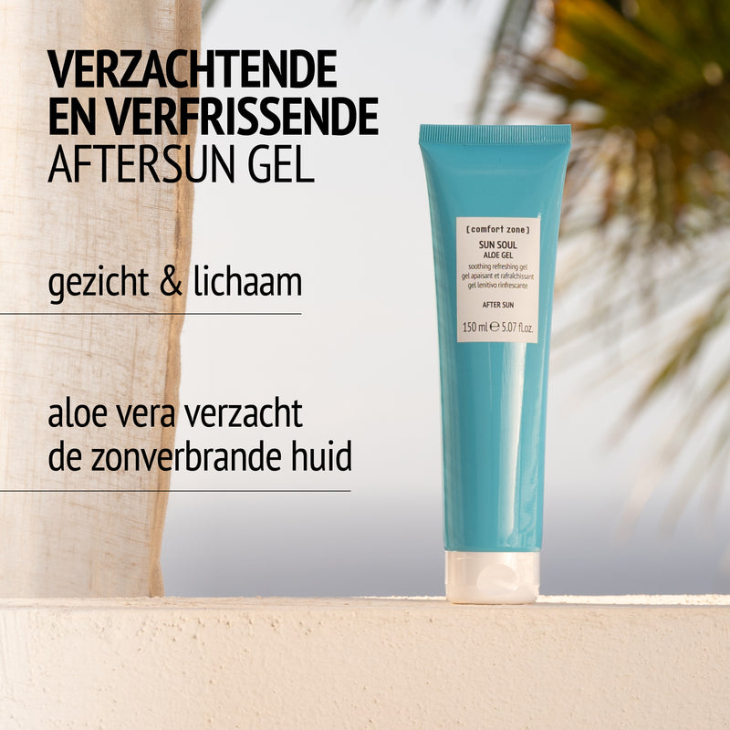 : SUN SOUL ALOE GEL Verzachtende verfrissende aftersun gel voor gezicht en lichaam-
