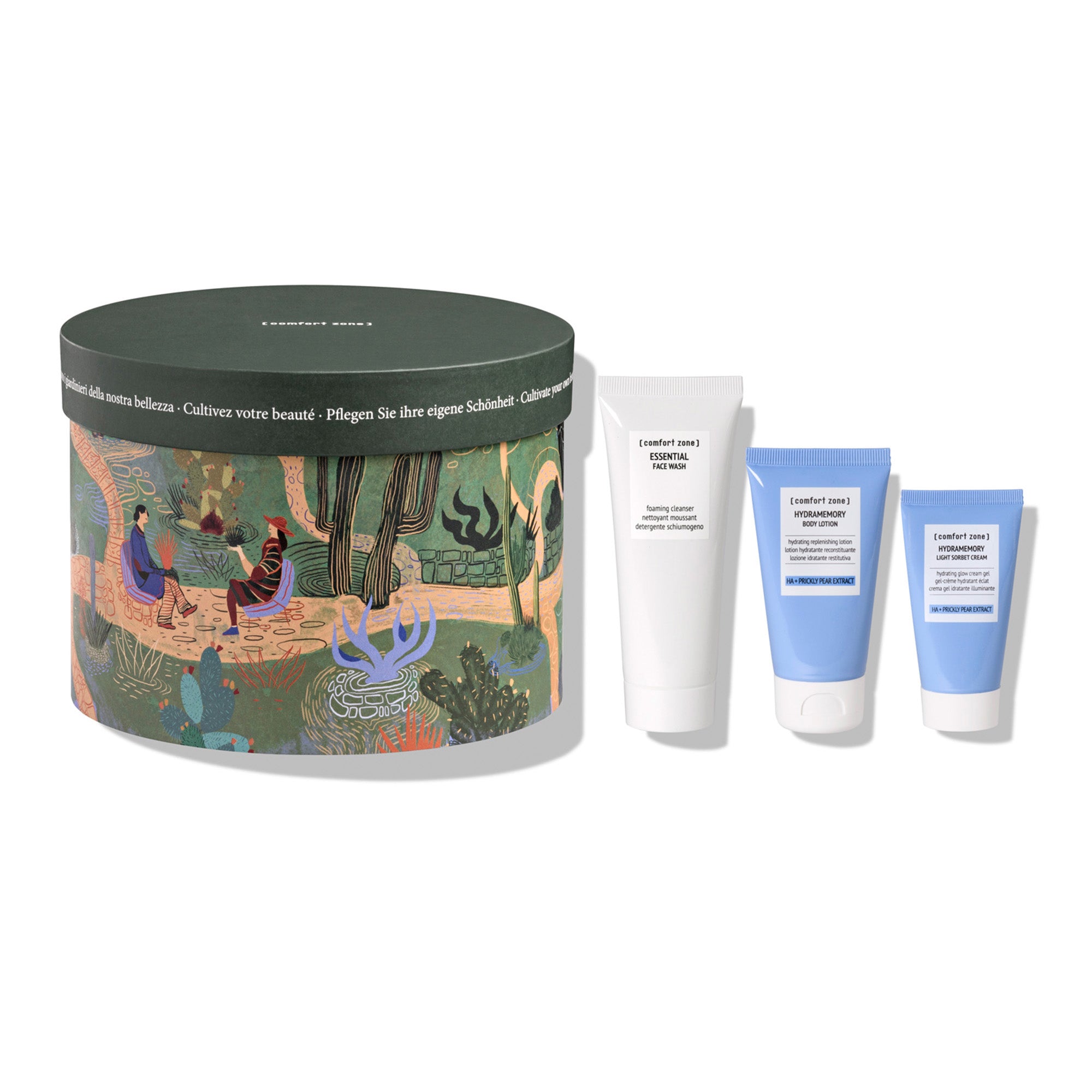 : KIT EXOTIC GARDEN  Zuiverende en hydraterende giftset voor gezicht en lichaam -
