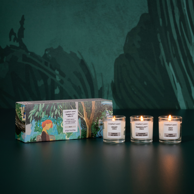 : TRANQUILLITY TRANQUILLITY CANDLE SET  Aromatisch kaarstrio -
